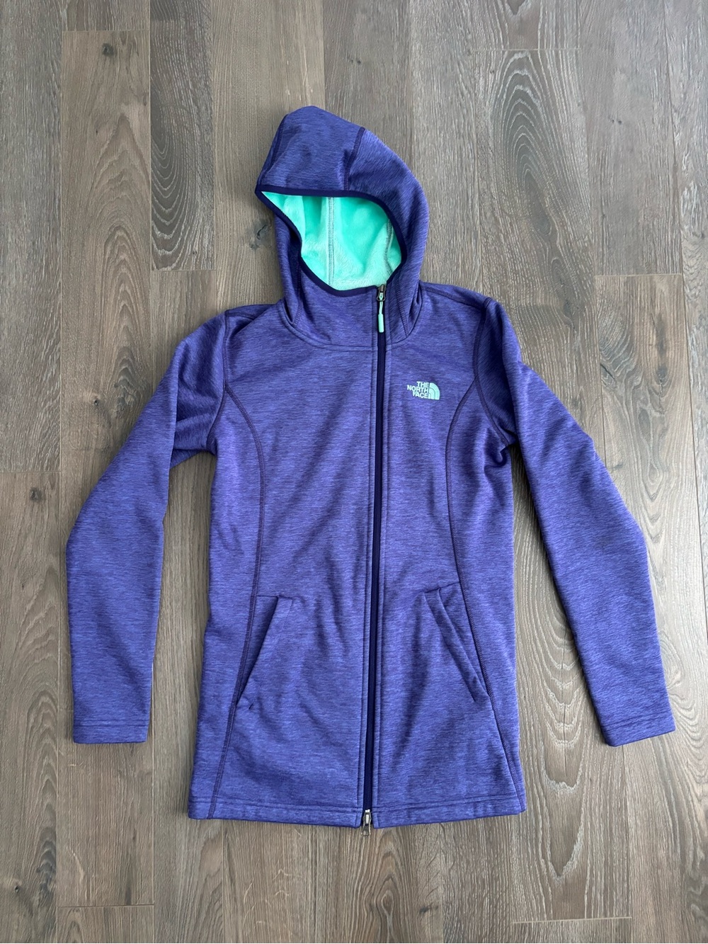 The North Face Ladies' Purple Hooded Zip Jacket